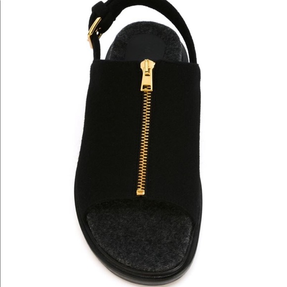MARNI Zip-Up Wool Sandals - Picture 2 of 4
